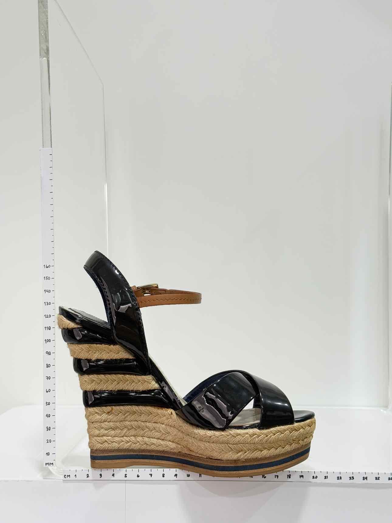 CHRISTIAN DIOR Riviera Black Size EU 37.5 Wedges