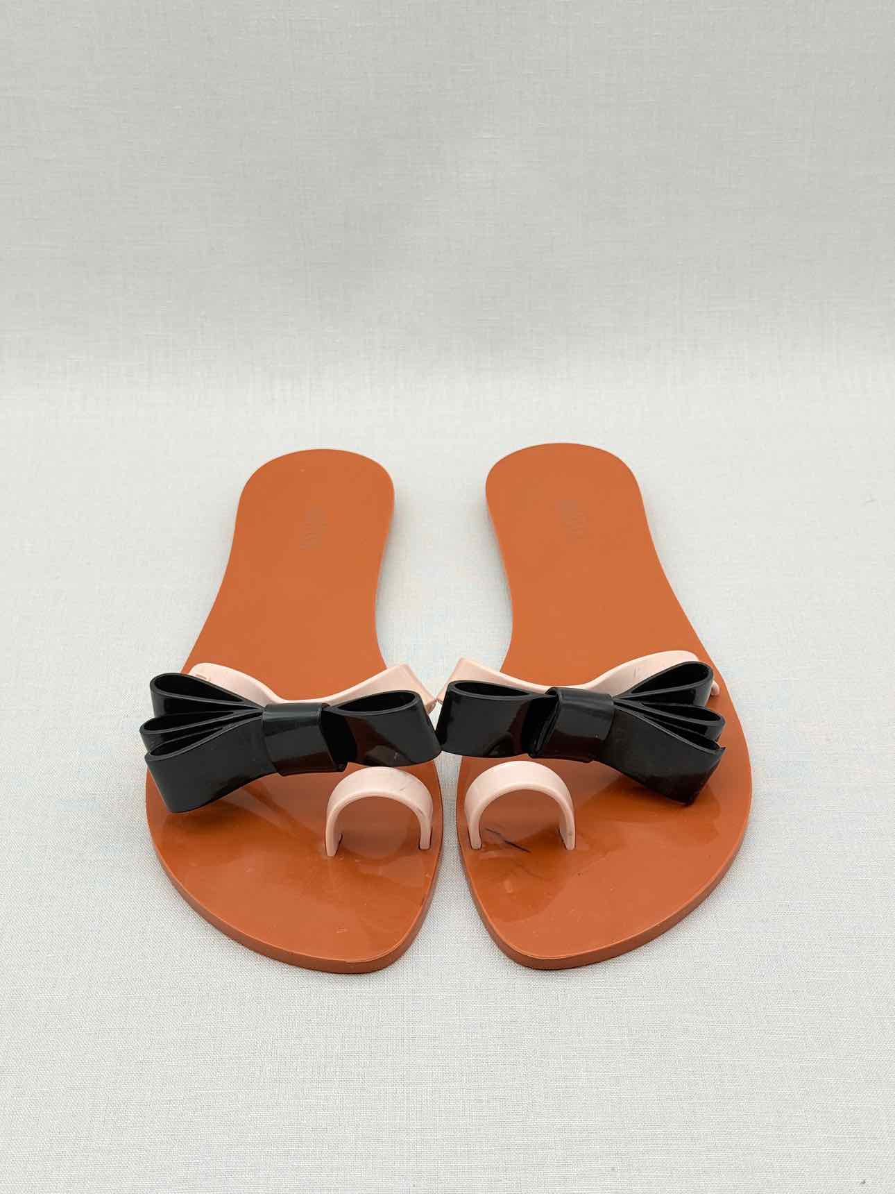 MELISSA Harmony Beige & Black Size EU 39 Sandals