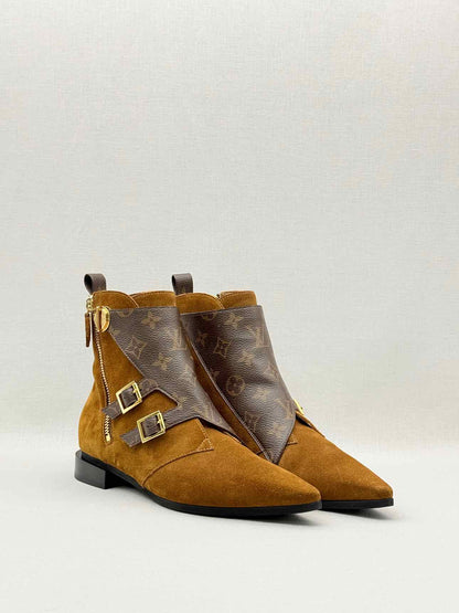LOUIS VUITTON Jumble Brown Size EU 38.5 Ankle Boots
