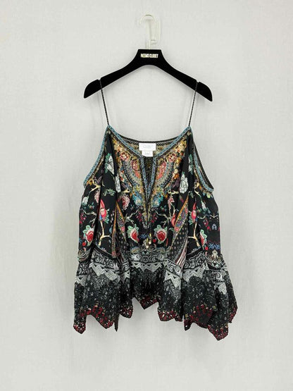 CAMILLA Black Multicolor Size Large Top
