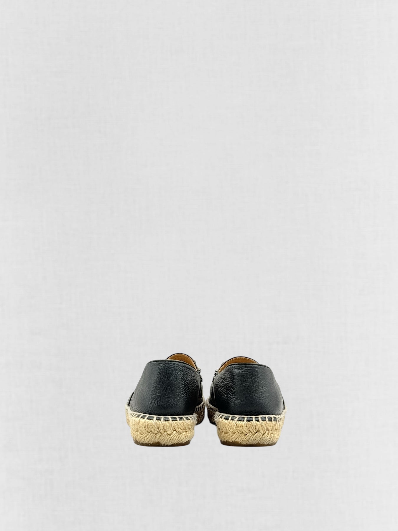 CHANEL Espadrille Black Size EU 38 Flats