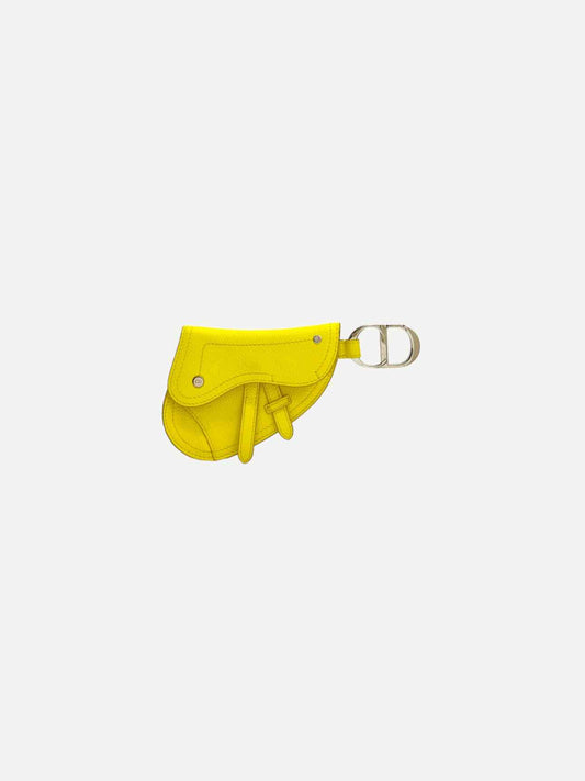 DIOR Saddle Yellow Pouch