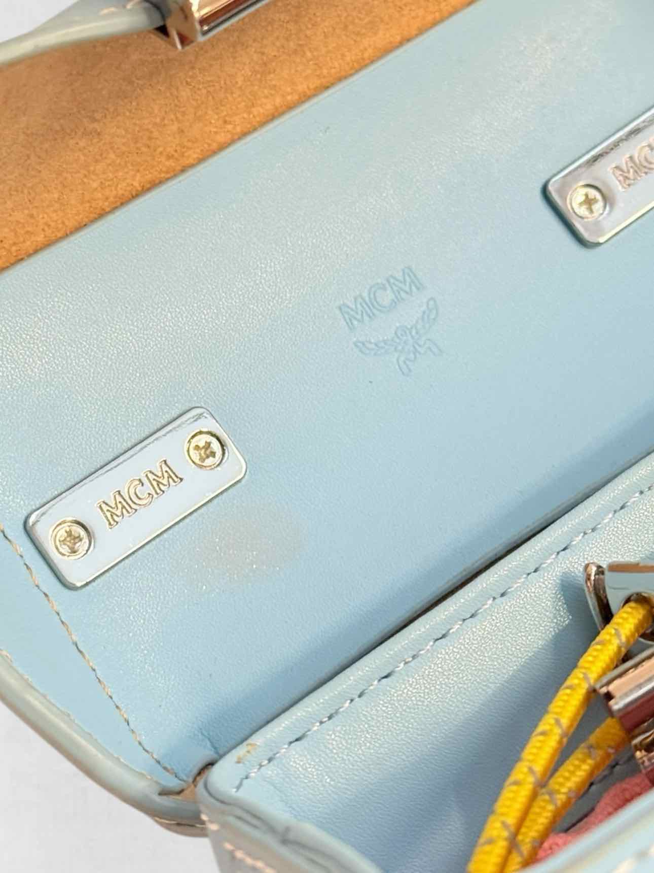 MCM Berlin Blue & Pink Crossbody