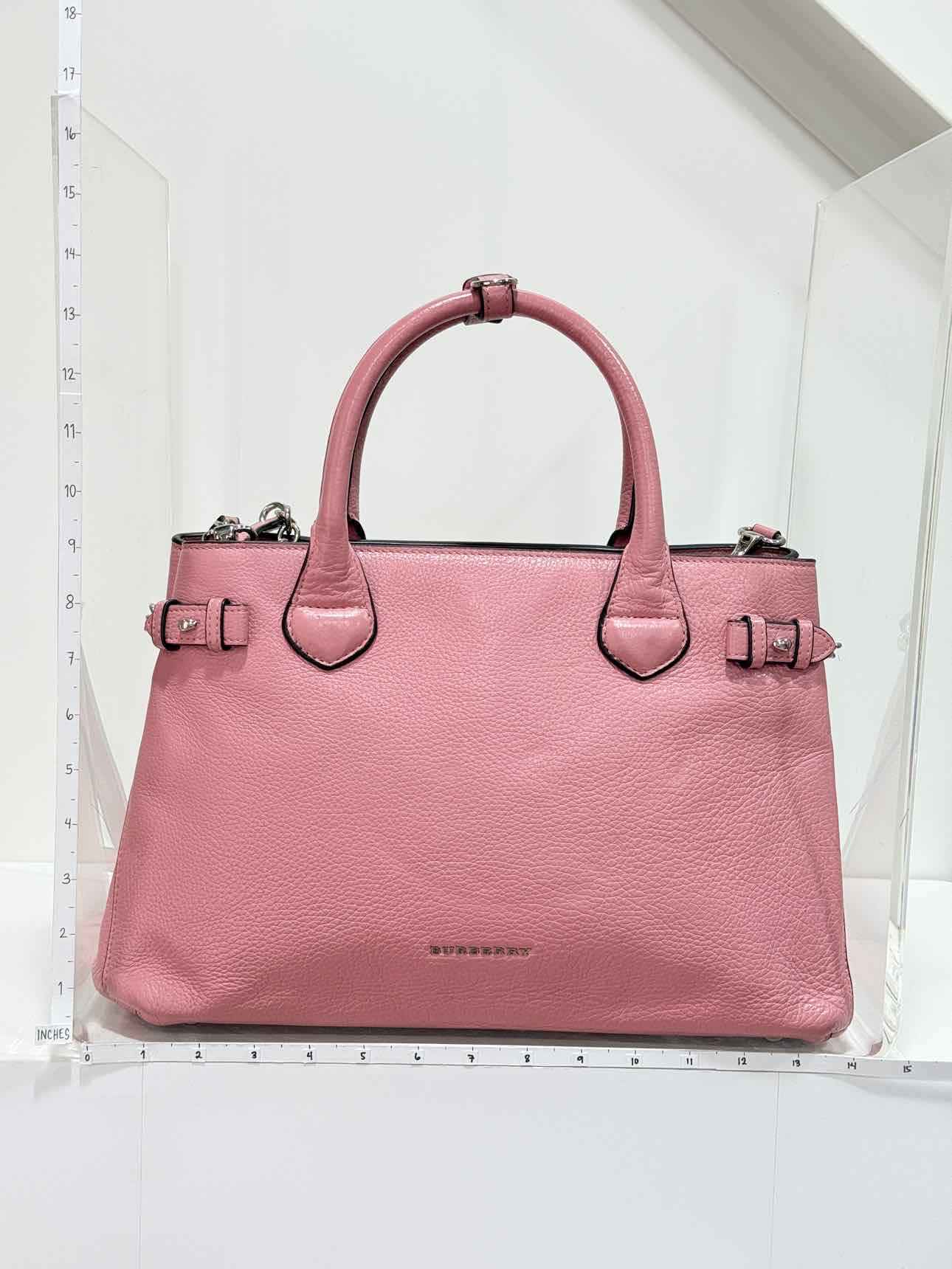 BURBERRY Banner Pink Tote Bag