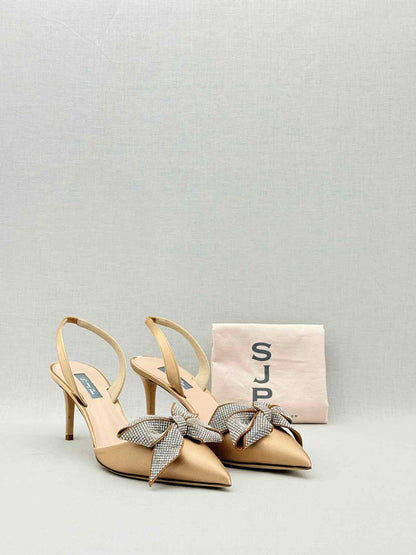 SJP Emmanuel Gold Size EU 39 Slingbacks