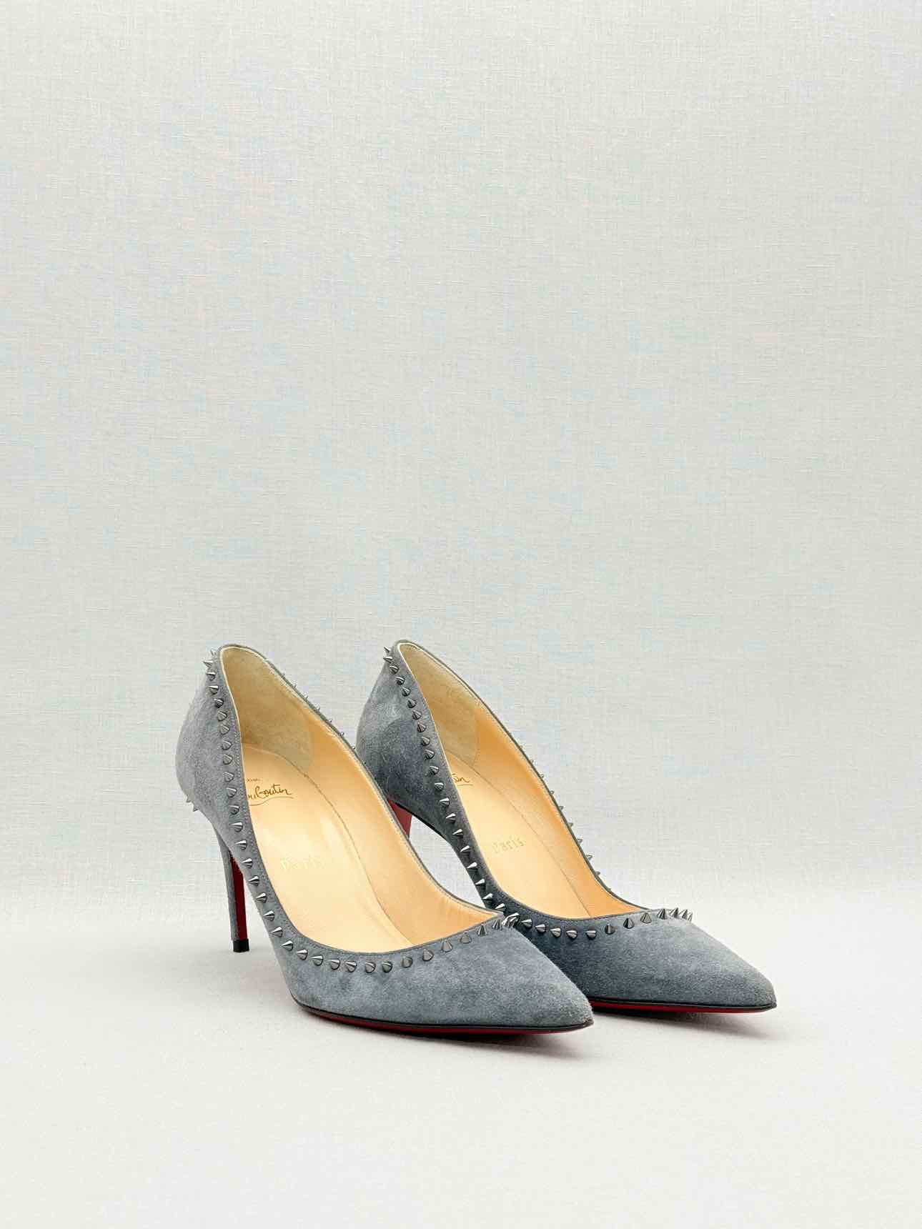 CHRISTIAN LOUBOUTIN Anjalina Grey Size EU 37.5 Pumps