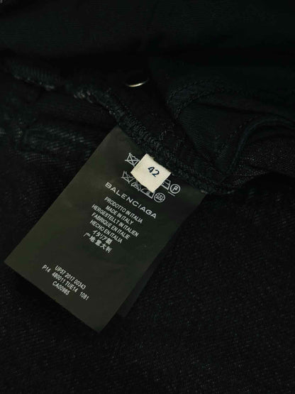 BALENCIAGA Capri Wide Leg Black Size 31 Jeans