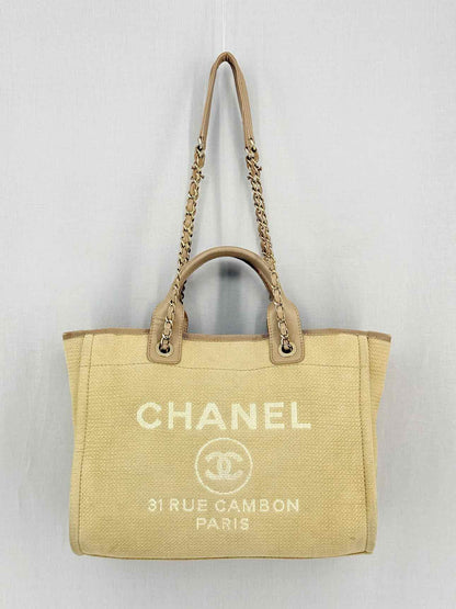 CHANEL Deauville Beige Tote Bag