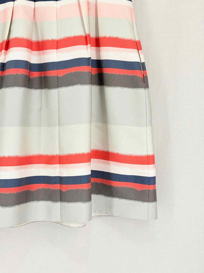 BOSS Beige Multicolor Size US 4 Knee Length Dress