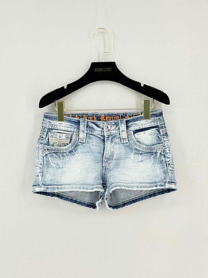 ROCK REVIVAL Pecola Faded Blue Size 25 Shorts