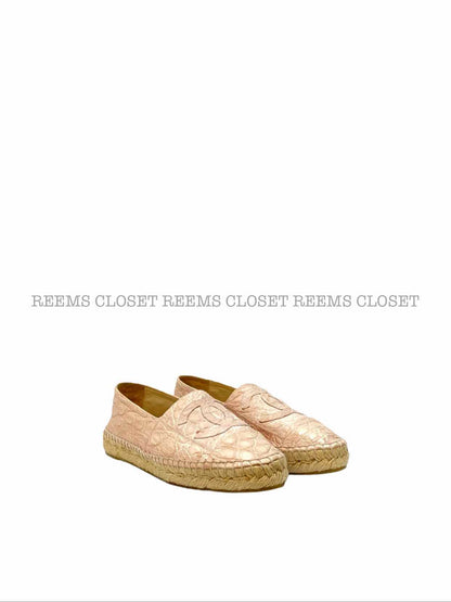 CHANEL Espadrille Pink Size EU 38 Flats