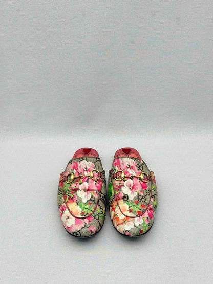 GUCCI Princetown Brown Multicolor Size EU 35.5 Mules