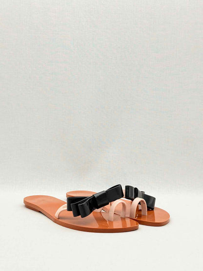 MELISSA Harmony Beige & Black Size EU 39 Sandals