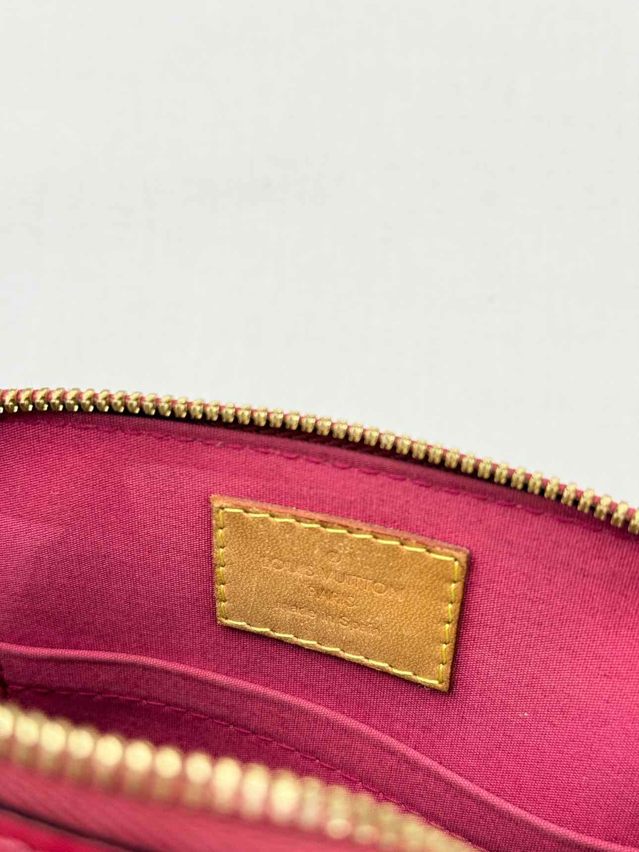 LOUIS VUITTON Alma Red Monogram Top Handle