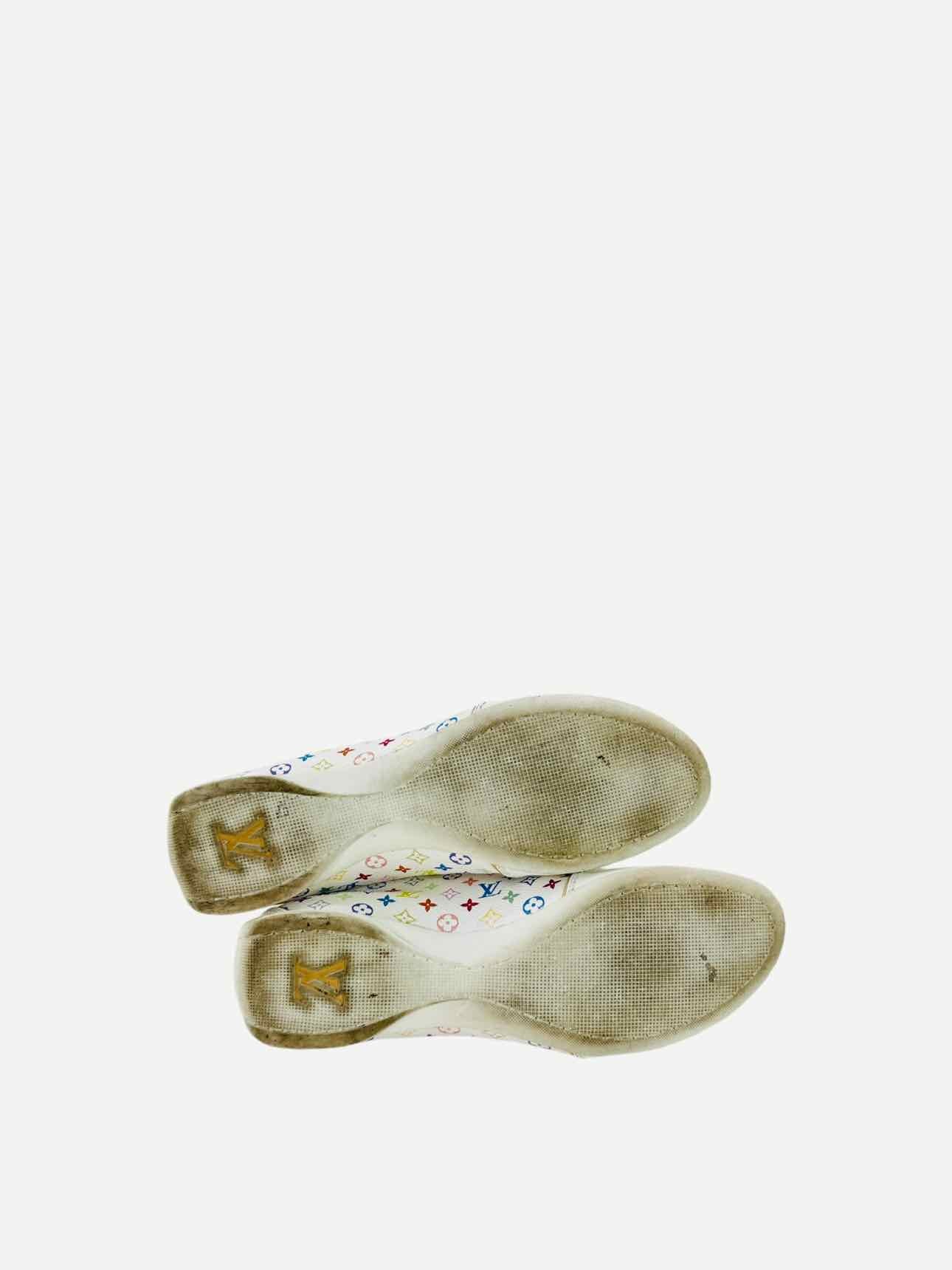 LOUIS VUITTON White Multicolor Monogram Sneakers