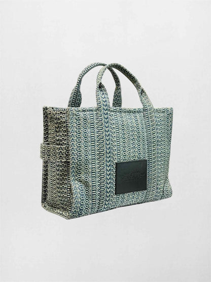 MARC JACOBS The Monogram Blue & White Tote Bag