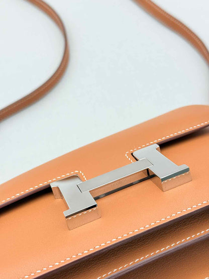 HERMES Constance Natural Shoulder Bag