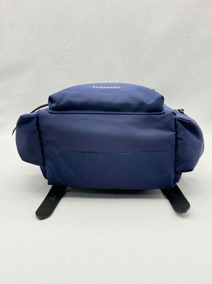BURBERRY Navy Logo Print Backpack