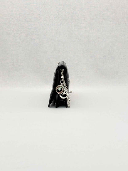 CHRISTIAN DIOR Lady Dior WOC Black Cannage Shoulder Bag