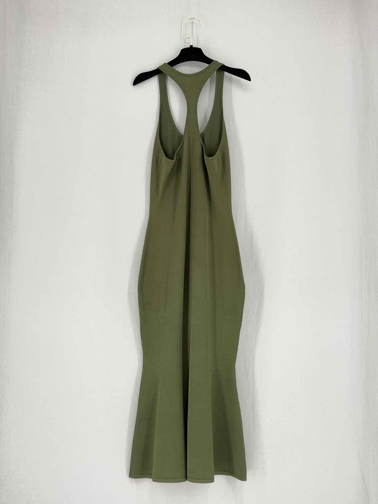BRANDON MAXWELL Khaki Size Medium Midi Dress