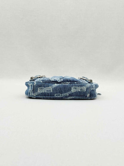 BALENCIAGA Le Cagole Blue Logo Crossbody