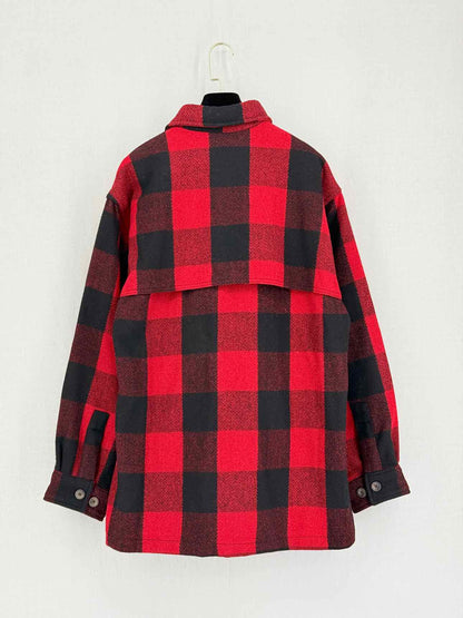 WOOL RICH Hunting Red & Black Buffalo Plaid Jacket