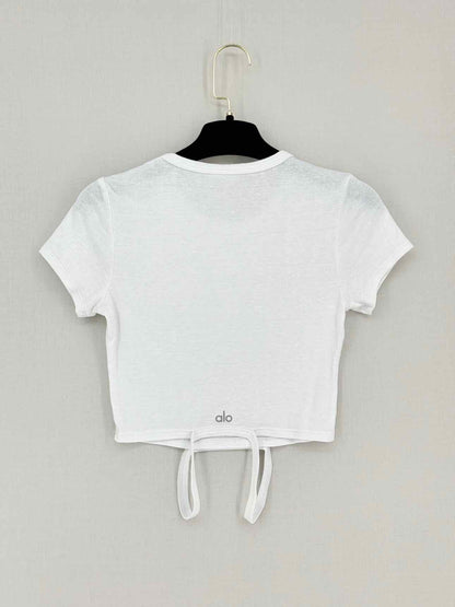 ALO Yoga White Size XSmall T-shirt