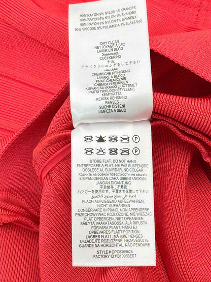 HERVE LEGER Bandage Red Size Medium Knee Length Dress