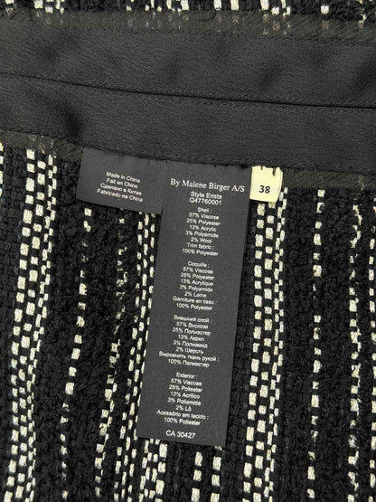 BY MALENE BIRGER Erista Black & White Size US 8 Jacket