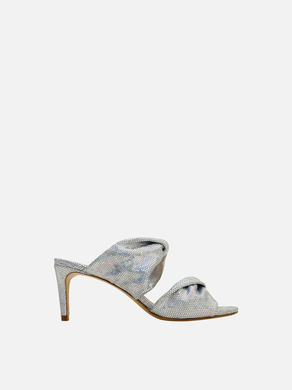 SCHUTZ Silver Mules 39