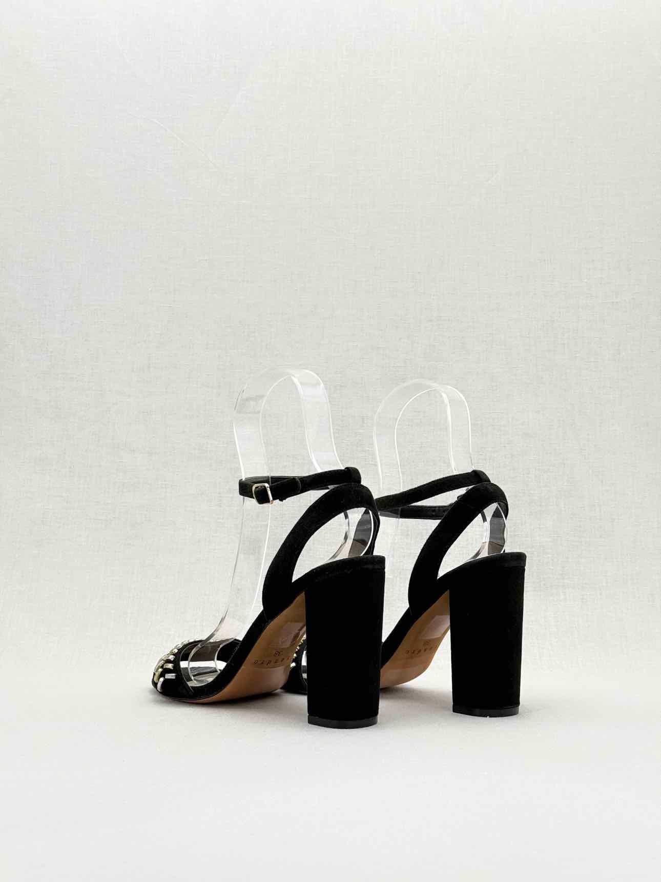 SANDRO Black Size EU 38 Heeled Sandals