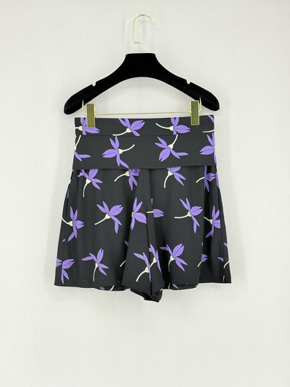 VALENTINO Black & Purple Size US 2/4 Outfit Set