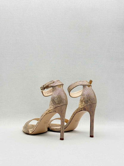 STUART WEITZMAN Bronze Size EU 38 Heeled Sandals