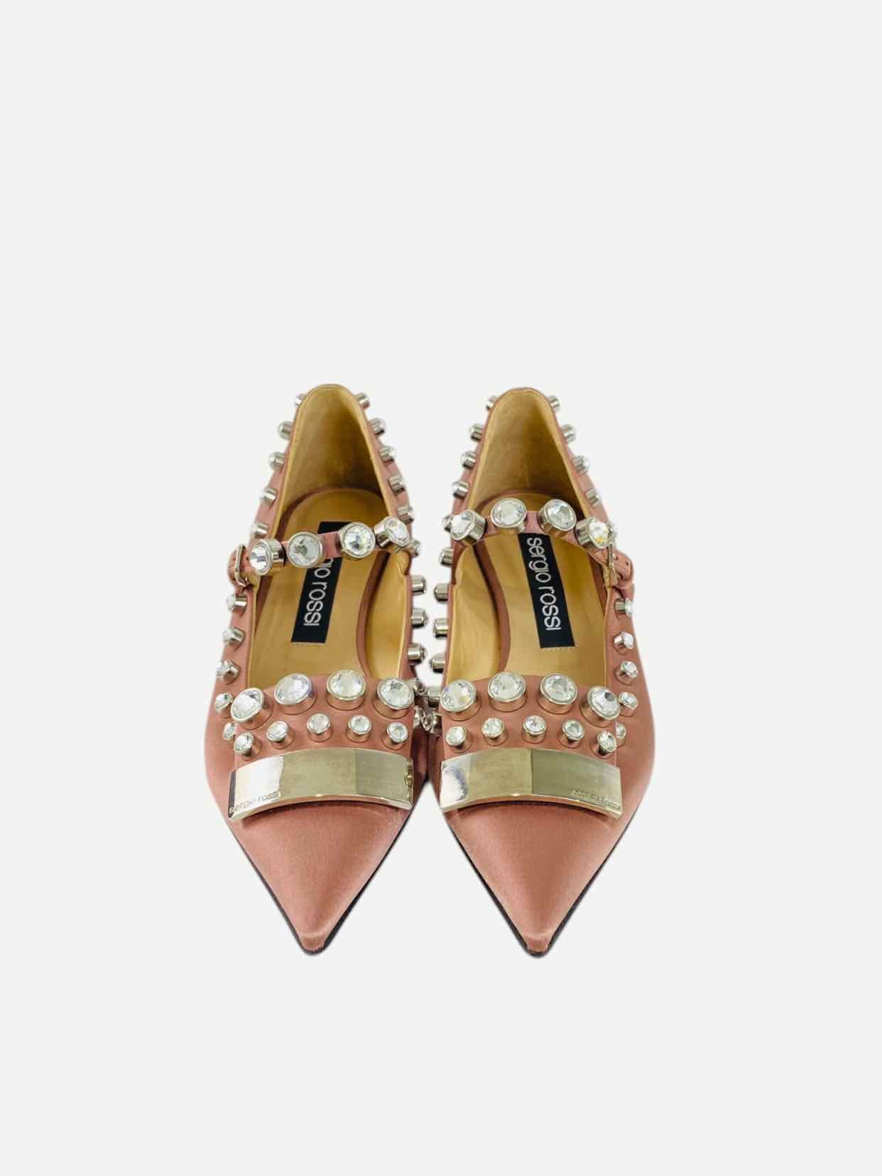 SERGIO ROSSI Seasonless SV Pink Size EU 40 Flats