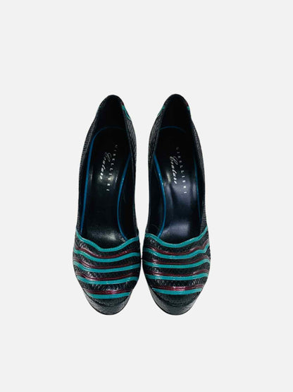 GIBELLIERI COUTURE Black Multicolor Size EU 40 Pumps