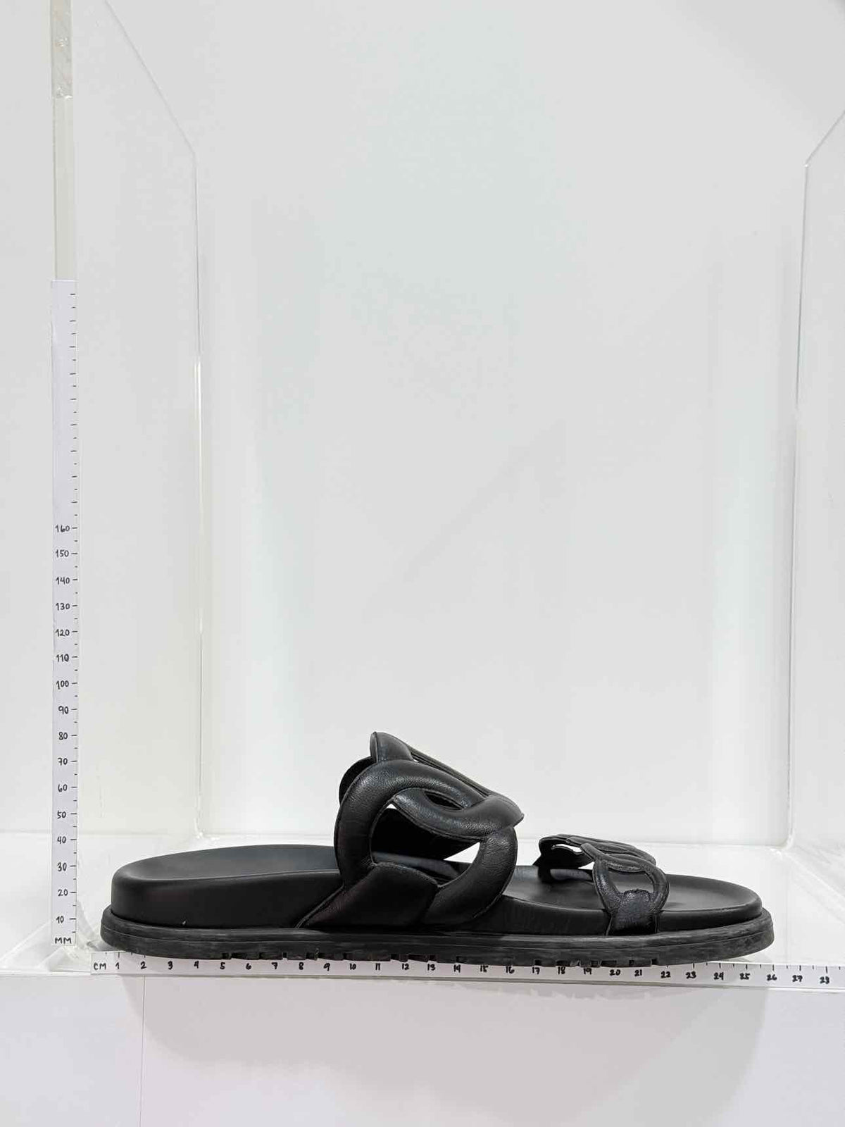 HERMES Extra Black Size EU 38 Sandals
