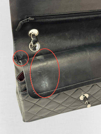 CHANEL Classic Double Flap Black Quilted Shoulder Bag