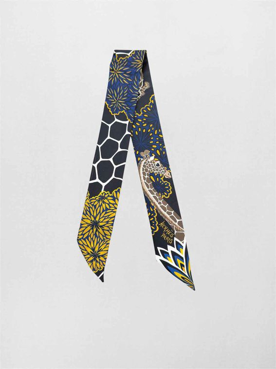 HERMES Bleu Nuit Multicolore Twill