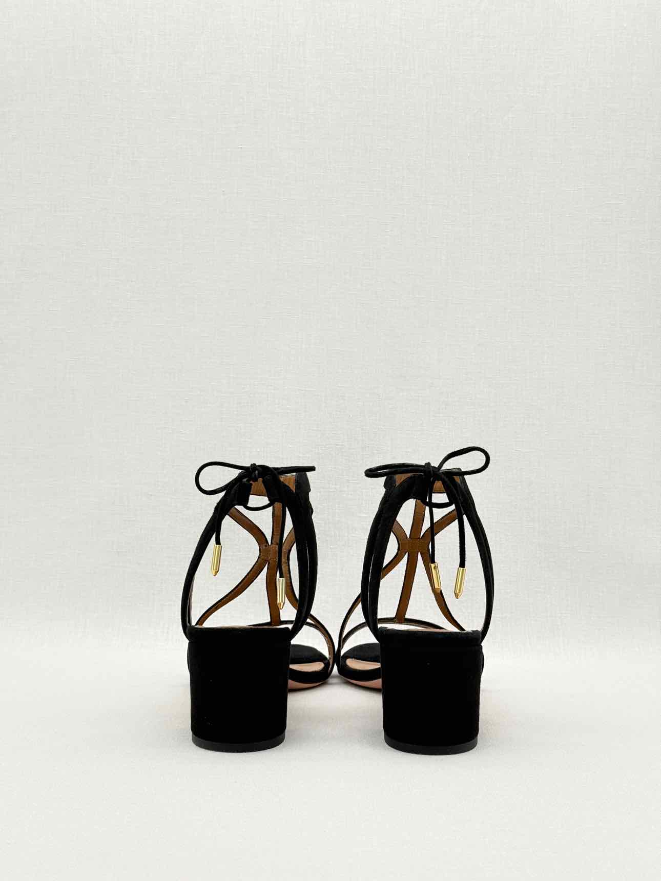 AQUAZZURA Fiji Black Size EU 39.5 Heeled Sandals