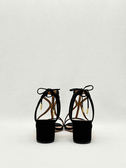 AQUAZZURA Fiji Black Size EU 39.5 Heeled Sandals