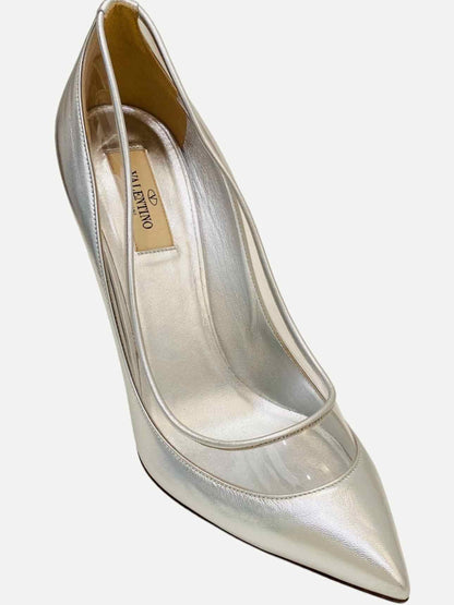 VALENTINO GARAVANI Metallic Silver Size EU 41 Pumps