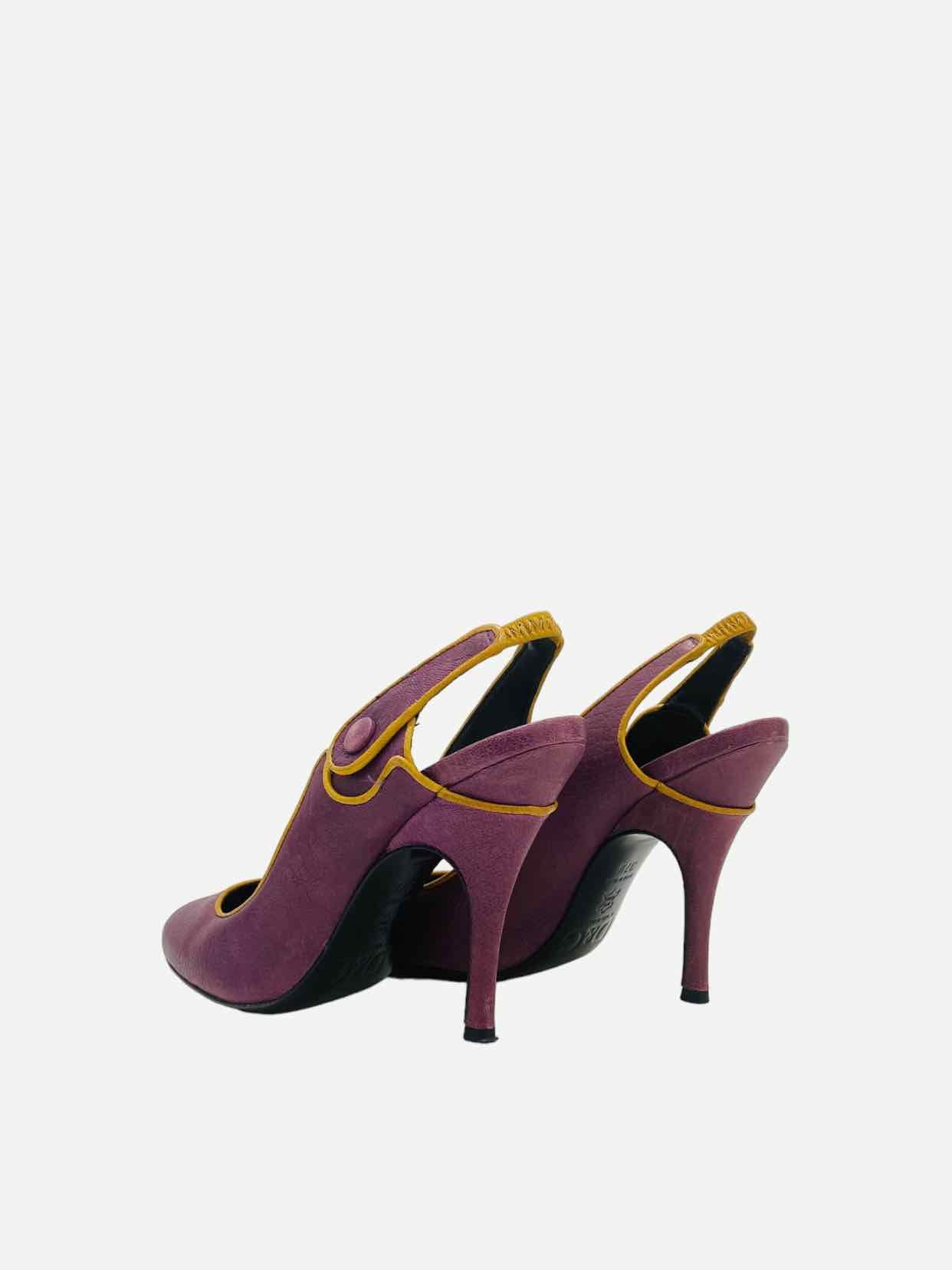 D & G Purple Slingbacks