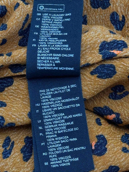 & OTHER STORIES Black & Yellow Size US 4 Midi Dress