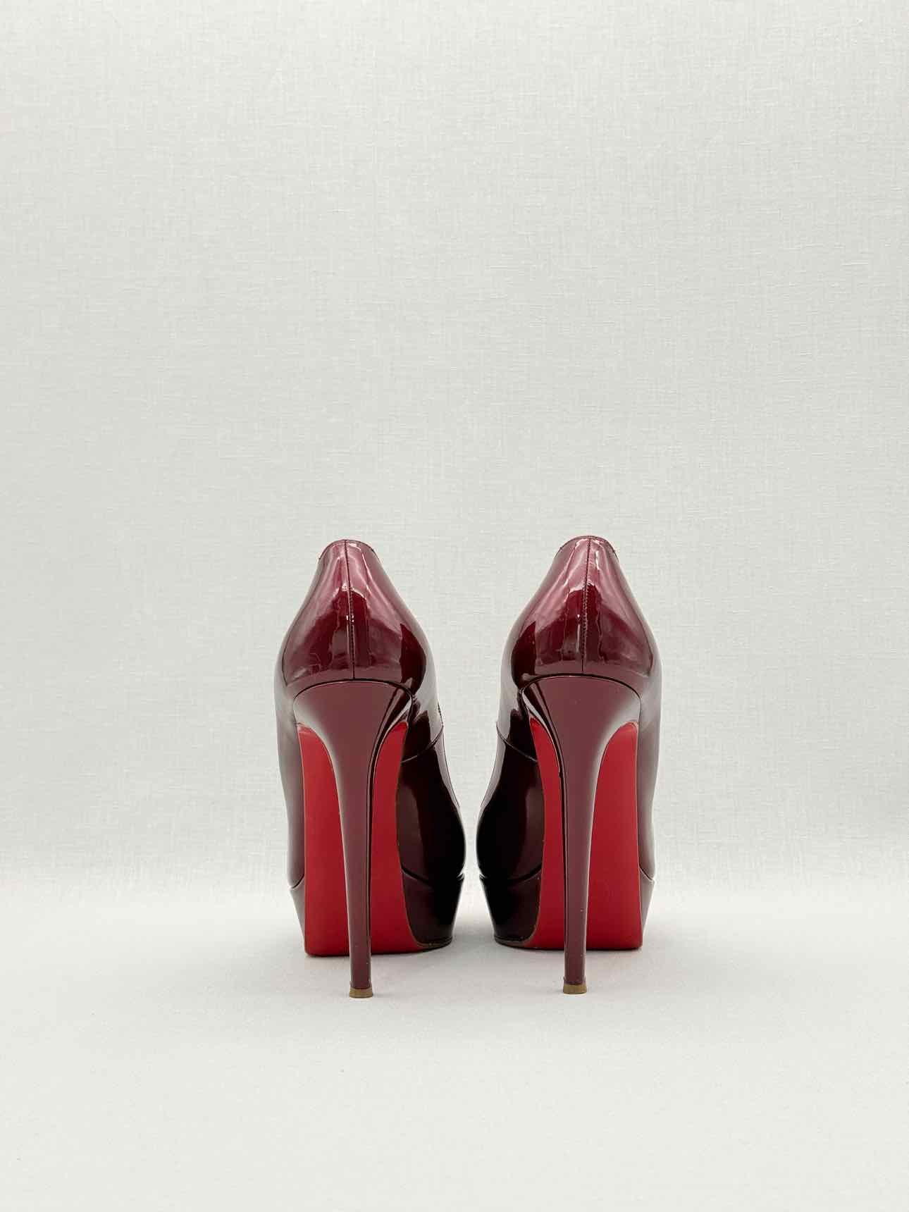 CHRISTIAN LOUBOUTIN Bianca Burgundy Size EU 38.5 Pumps