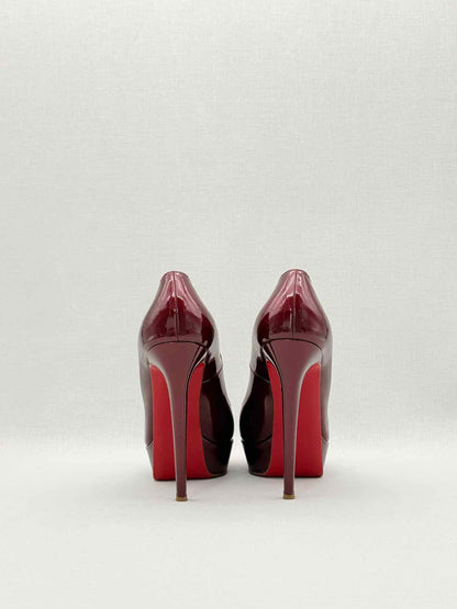 CHRISTIAN LOUBOUTIN Bianca Burgundy Size EU 38.5 Pumps