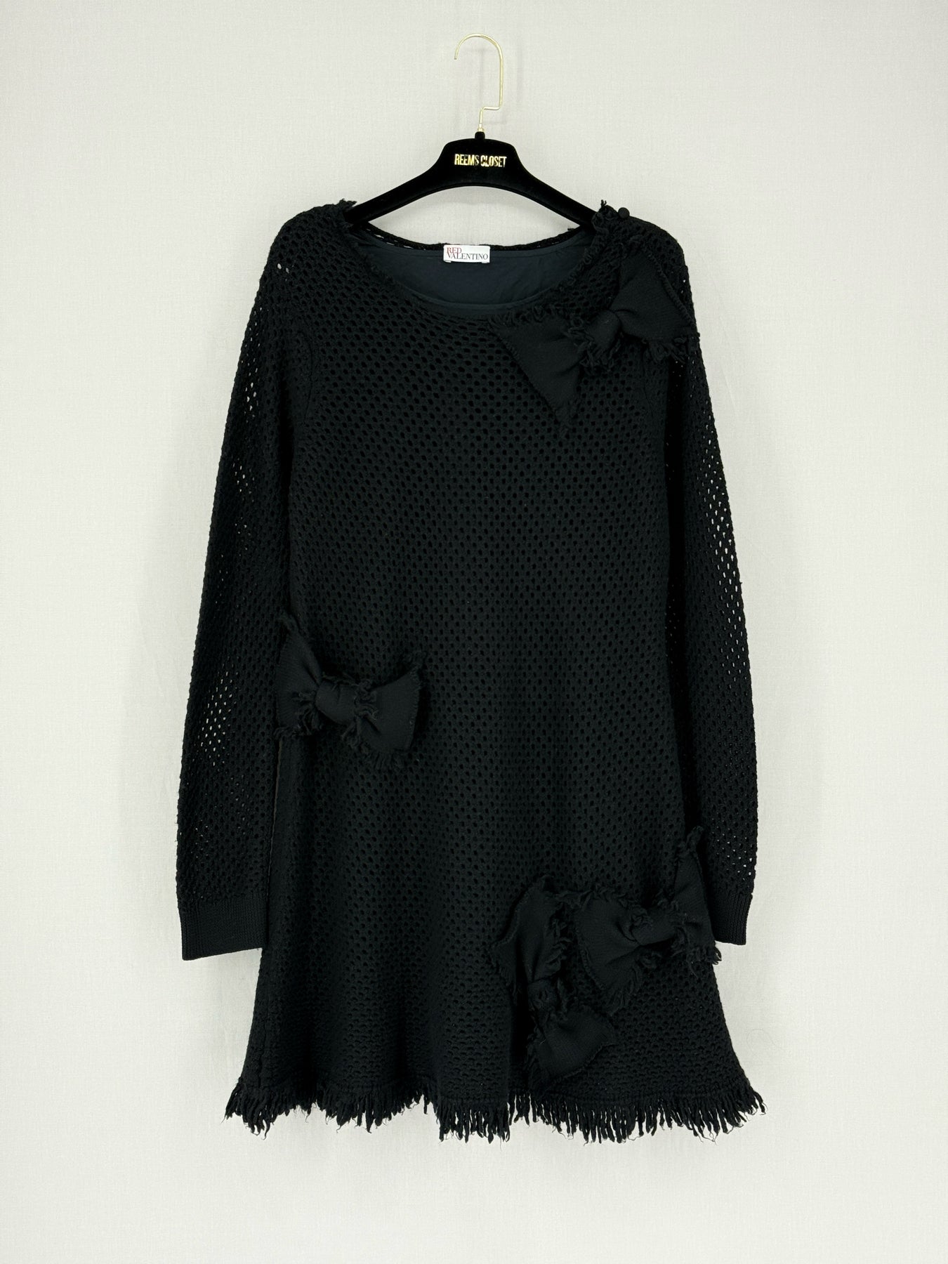 RED VALENTINO Black Size Large Short Dress