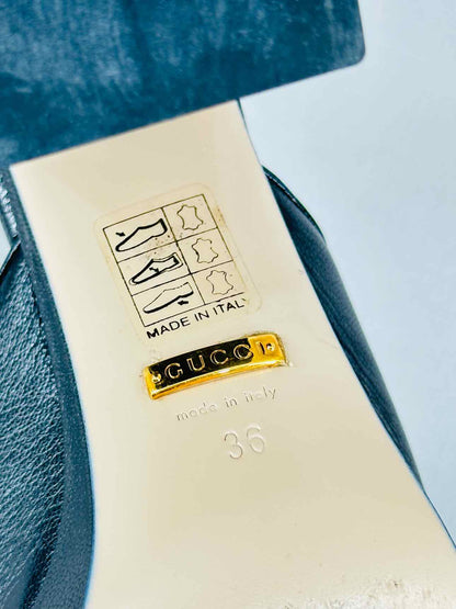 GUCCI Black Size EU 36 Mules