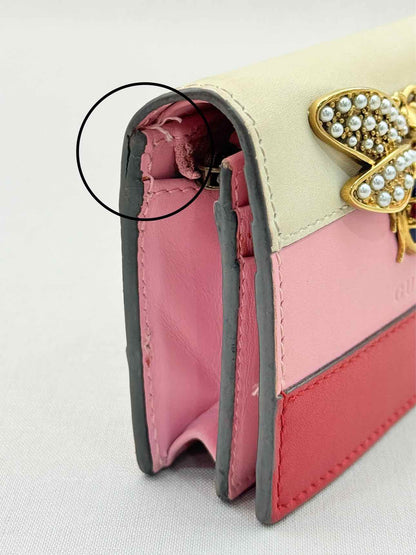 GUCCI Pink Multicolor Compact Wallet