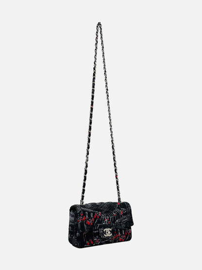 CHANEL Classic Black, White & Red Crossbody