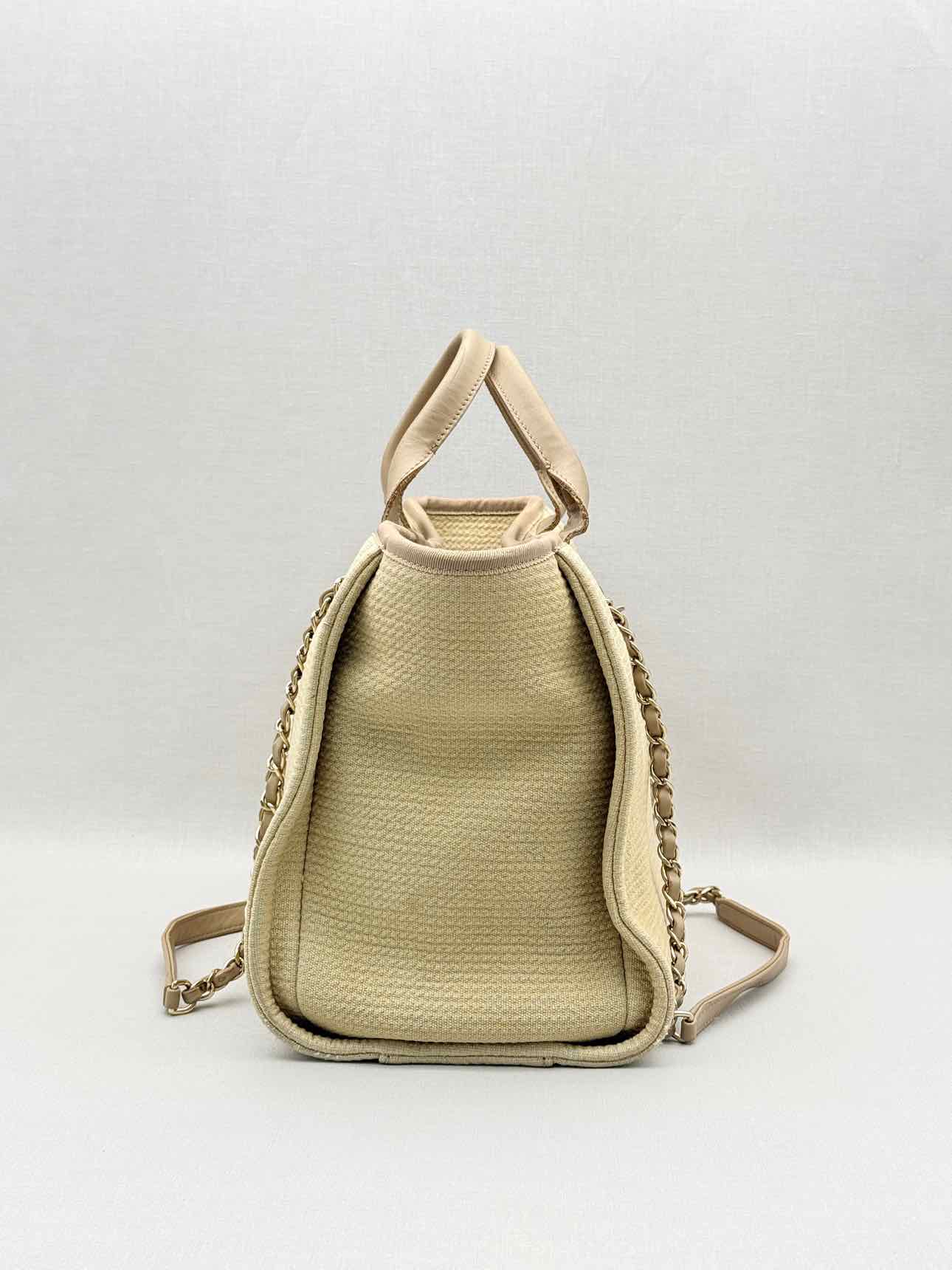CHANEL Deauville Beige Tote Bag